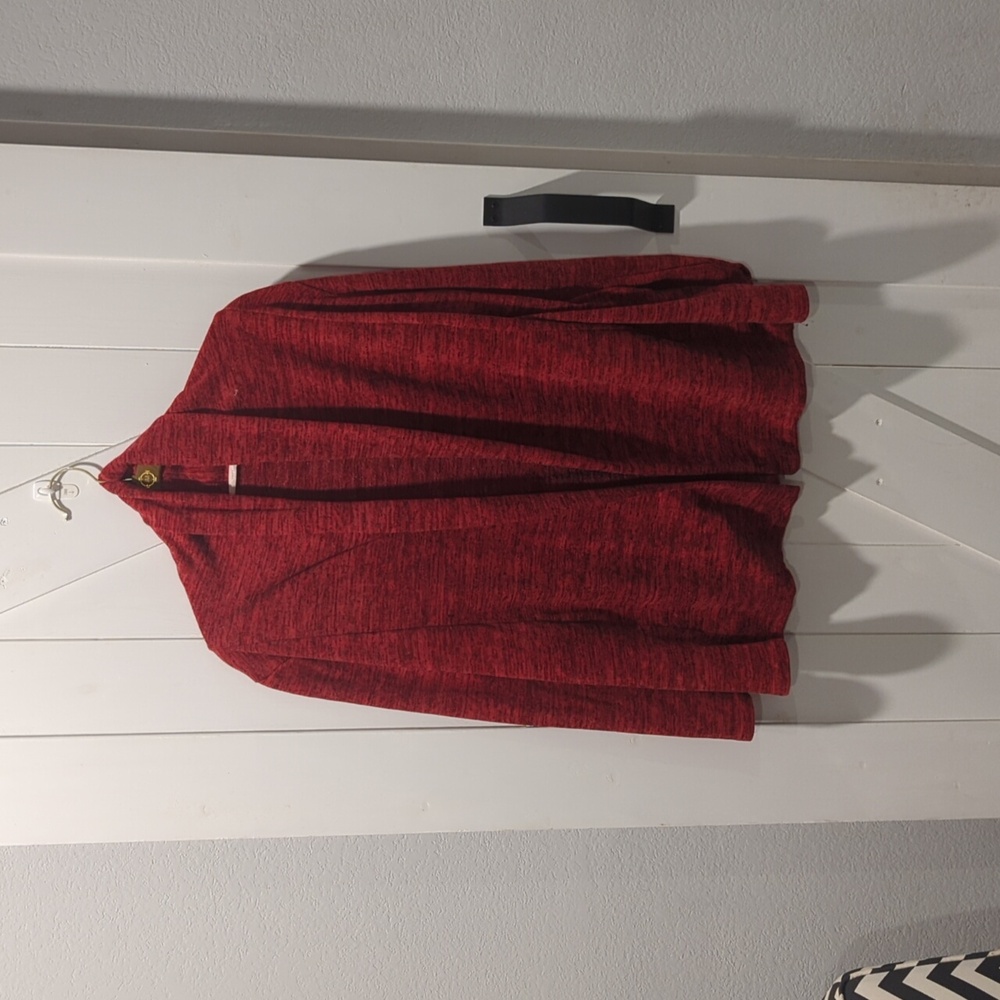 August Mist Open Cadigan Sweater with Elbow Patches